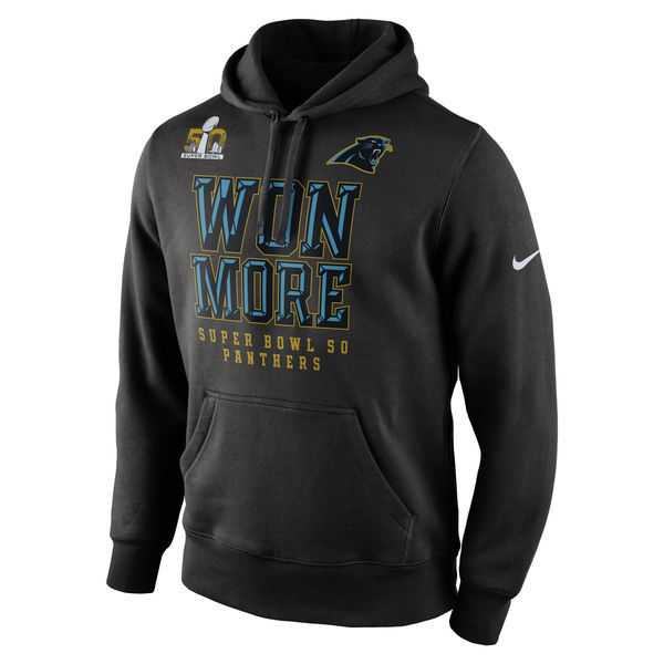 Men's Carolina Panthers Nike Super Bowl 50 Bound Won More Pullover Hoodie - Black,We sell and wholesale Men's Carolina Panthers Nike Super Bowl 50 Bound Won More Pullover Hoodie - Black on line form chian!